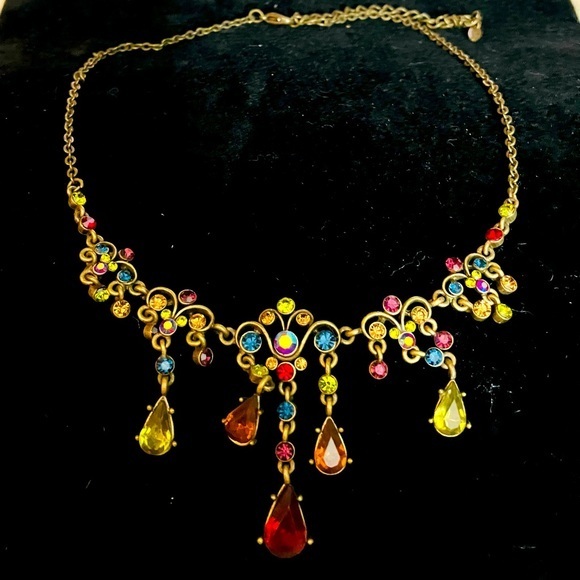 VCLM Victorian Style Multicolored Necklace - Picture 1 of 5